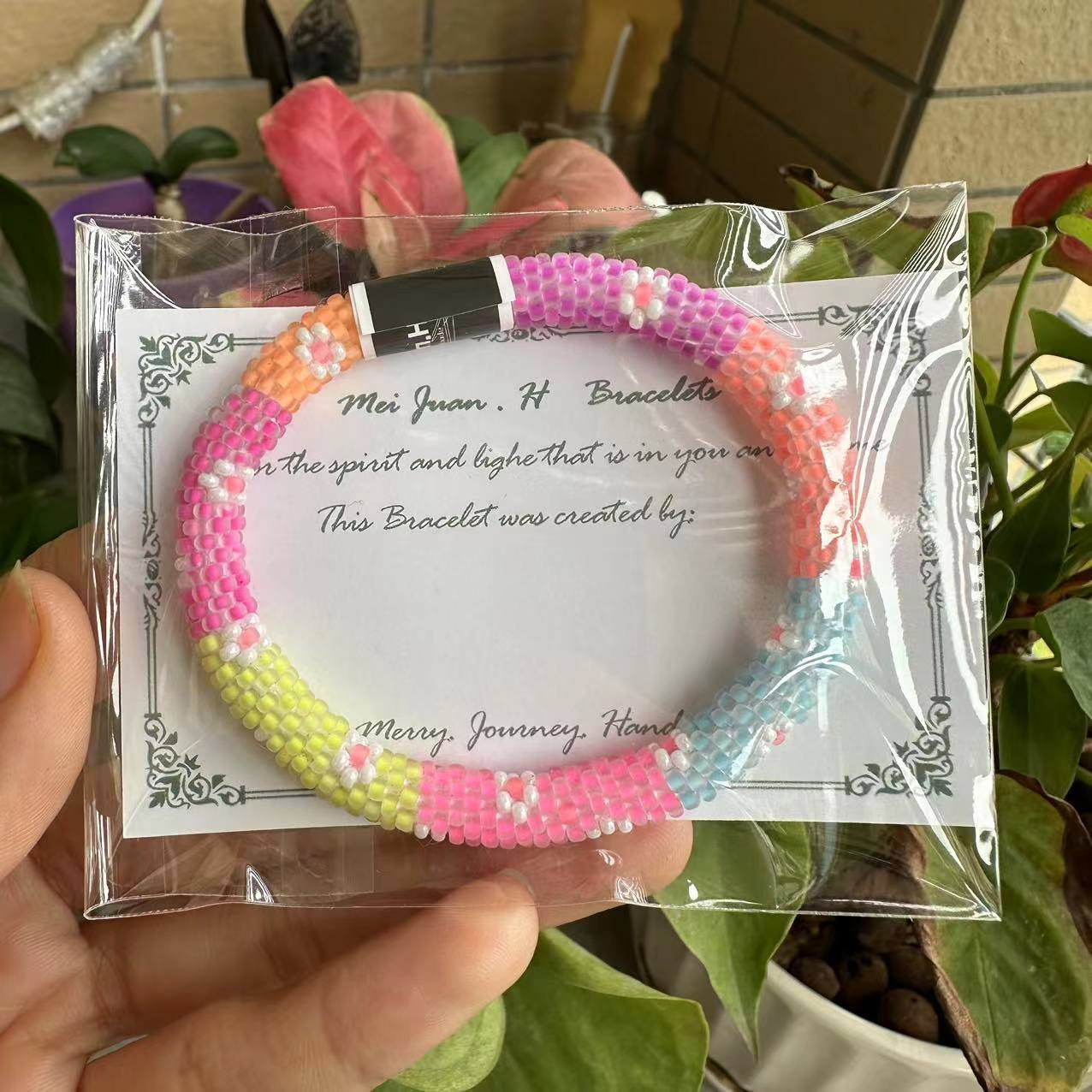 Wholesale Nepalese Hand-woven Japanese Essential Oil Diffuser Beaded Bracelet